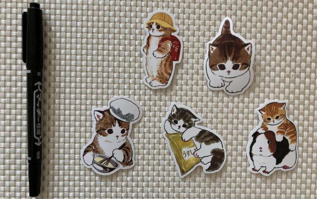 猫 イラスト シール ステッカー 5枚セット ミニレター85円発送可 同梱可 < インテリア/ライフ 猫 イラスト シール ステッカー 5枚セット ミニレター85円発送可 同梱可 < インテリア/ライフの