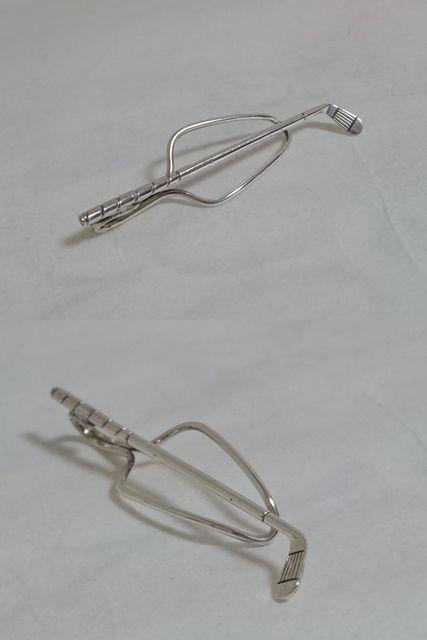 正規良レア TIFFANY ティファニー ゴルフクラブモチーフ ネクタイピンSV925 タイピン タイバー タイ留め 付属有 < ブランド  正規良レア TIFFANY ティファニー ゴルフクラブモチーフ ネクタイピンSV925 タイピン タイバー タイ留め 付属有 < ブランドの