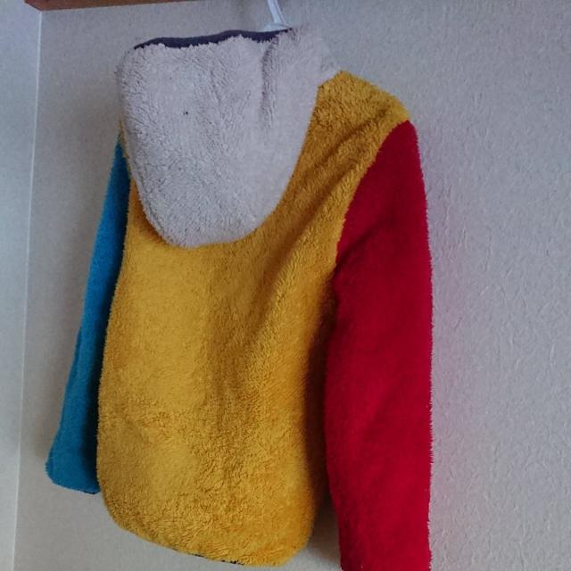 リバーシブルカラフルボアブルゾン☆フード付ジャンパー < キッズ/ベビー リバーシブルカラフルボアブルゾン☆フード付ジャンパー < キッズ/ベビーの