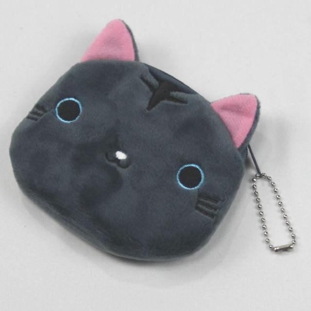 ★千円ポッキリ!猫柄小銭入れ 財布 かわいい 灰色 < 女性ファッション  ★千円ポッキリ!猫柄小銭入れ 財布 かわいい 灰色 < 女性ファッションの