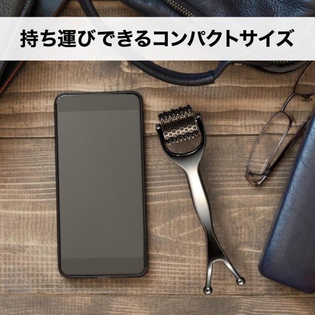 熱伝導スカルプローラー for MEN ブラック 美容鍼 美顔ローラー < 家電/AV  熱伝導スカルプローラー for MEN ブラック 美容鍼 美顔ローラー < 家電/AVの