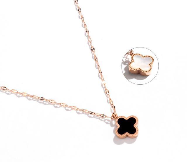 送料無料※高級感  両面 四つの葉 クローバー 可愛い ネックレス 贈り物 レディース ピンクゴールド プレゼント 新品 < 女性アクセサリー/時計  送料無料※高級感  両面 四つの葉 クローバー 可愛い ネックレス 贈り物 レディース ピンクゴールド プレゼント 新品  < 女性アクセサリー/時計の