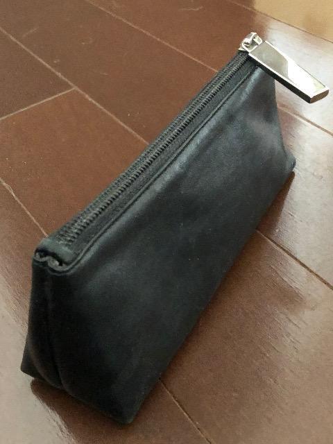 本革〈サルヴァトーレフェラガモ/SalvatoreFerragamo〉ポーチ ペンケース 小物(ブラック)正規品 < ブランド  本革〈サルヴァトーレフェラガモ/SalvatoreFerragamo〉ポーチ ペンケース 小物(ブラック)正規品 < ブランドの