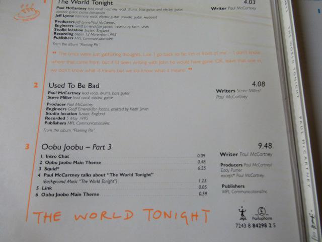 |[E}bJ[gj[@2gCDAuThe@World@Tonightv  CD/DVD/rfI 