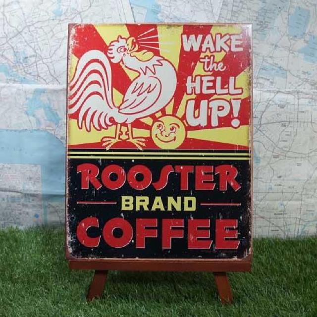 新品【ブリキ看板】Rooster Coffee/ルースターコーヒー 目覚め < ホビー  新品【ブリキ看板】Rooster Coffee/ルースターコーヒー 目覚め  < ホビーの