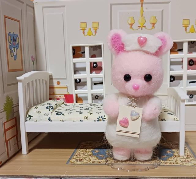 羊毛フェルトクマさん先生・ 看護師のうさぎちゃん < ペット/手芸/園芸 羊毛フェルトクマさん先生・ 看護師のうさぎちゃん < ペット/手芸/園芸の