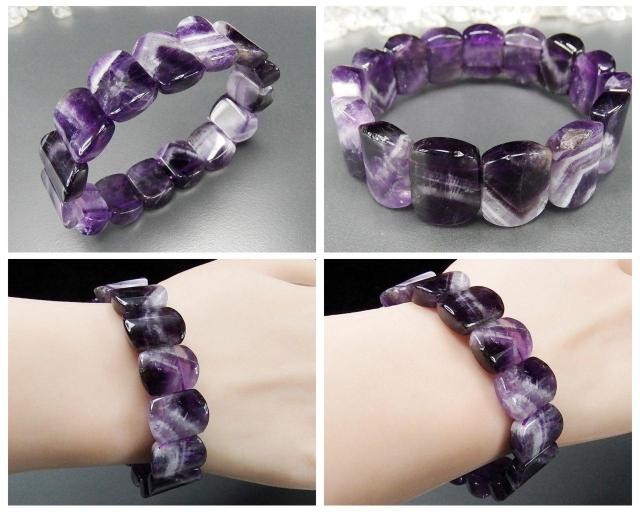 一点物天然石ファントムアメジスト大型バングルブレスレット縦約18mm < 女性アクセサリー/時計 一点物天然石ファントムアメジスト大型バングルブレスレット縦約18mm < 女性アクセサリー/時計の