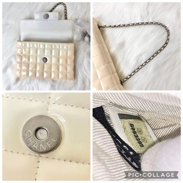 【廃盤希少】CHANEL シャネル チェーンショルダー チョコバー キーボード フラップ ミニ バッグ パテントレザー < ブランド 【廃盤希少】CHANEL シャネル チェーンショルダー チョコバー キーボード フラップ ミニ バッグ パテントレザー < ブランドの