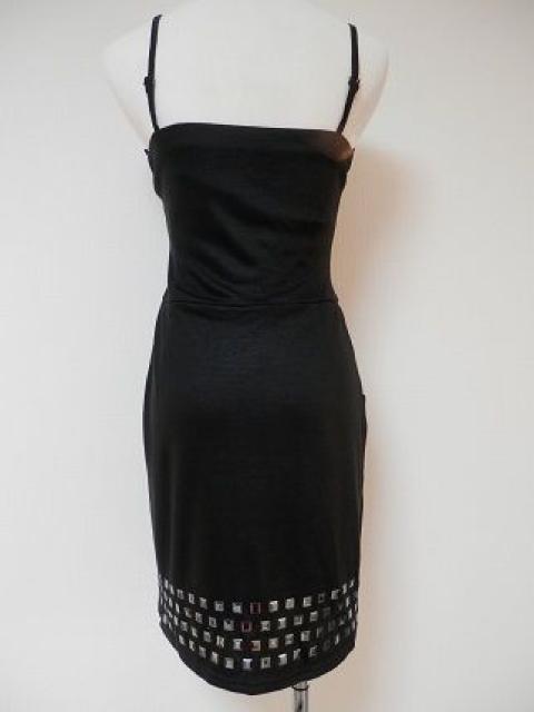 黒シルバースタッズフリルキャミベアワンピースINDIVI2WAY < ブランド  黒シルバースタッズフリルキャミベアワンピースINDIVI2WAY < ブランドの