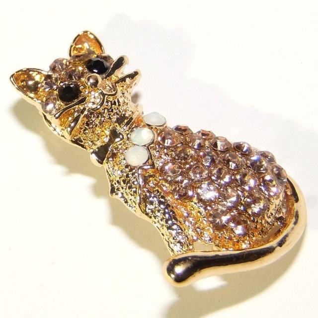 2個セット 子猫 猫 ネコ ねこ ラインストーン ピンブローチ ブローチ 金色 銀色 コサージュ ピンバッジ バッジ ラペルピン  < 女性アクセサリー/時計  2個セット 子猫 猫 ネコ ねこ ラインストーン ピンブローチ ブローチ 金色 銀色 コサージュ ピンバッジ バッジ ラペルピン  < 女性アクセサリー/時計の