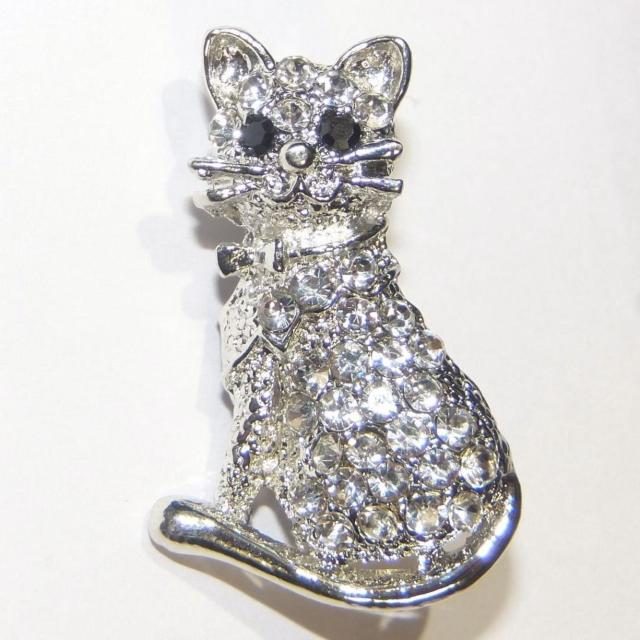 2個セット 子猫 猫 ネコ ねこ ラインストーン ピンブローチ ブローチ 金色 銀色 コサージュ ピンバッジ バッジ ラペルピン  < 女性アクセサリー/時計  2個セット 子猫 猫 ネコ ねこ ラインストーン ピンブローチ ブローチ 金色 銀色 コサージュ ピンバッジ バッジ ラペルピン  < 女性アクセサリー/時計の
