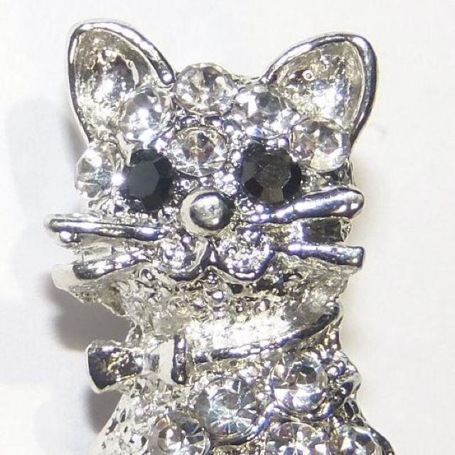 2個セット 子猫 猫 ネコ ねこ ラインストーン ピンブローチ ブローチ 金色 銀色 コサージュ ピンバッジ バッジ ラペルピン  < 女性アクセサリー/時計  2個セット 子猫 猫 ネコ ねこ ラインストーン ピンブローチ ブローチ 金色 銀色 コサージュ ピンバッジ バッジ ラペルピン  < 女性アクセサリー/時計の