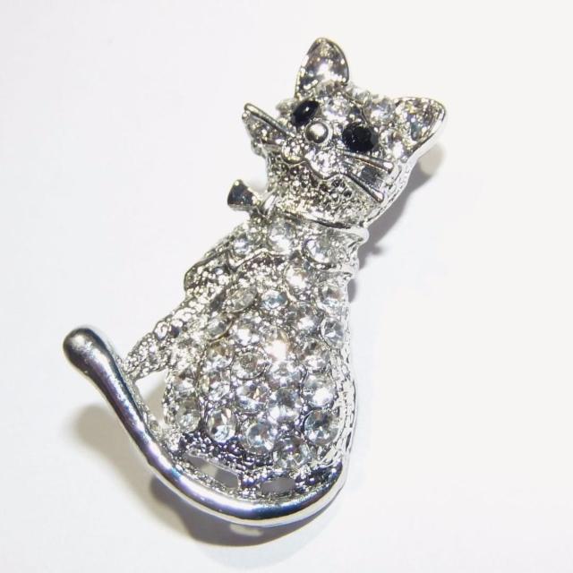 2個セット 子猫 猫 ネコ ねこ ラインストーン ピンブローチ ブローチ 金色 銀色 コサージュ ピンバッジ バッジ ラペルピン  < 女性アクセサリー/時計  2個セット 子猫 猫 ネコ ねこ ラインストーン ピンブローチ ブローチ 金色 銀色 コサージュ ピンバッジ バッジ ラペルピン  < 女性アクセサリー/時計の