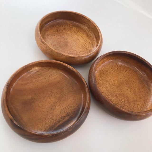 ◆アカシアプレート3枚セット◆円プレート/ハワイアン食器/小物入れ★小傷アリ!! < インテリア/ライフ  ◆アカシアプレート3枚セット◆円プレート/ハワイアン食器/小物入れ★小傷アリ!! < インテリア/ライフの