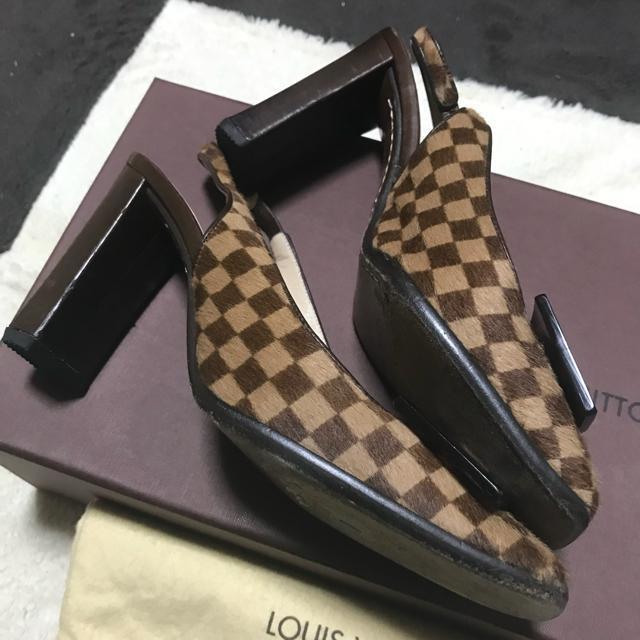 正規品 ルイヴィトンダミエハラコリボンパンプス 36.5 23.5cm 付属品付 < ブランド 正規品 ルイヴィトンダミエハラコリボンパンプス 36.5 23.5cm 付属品付 < ブランドの