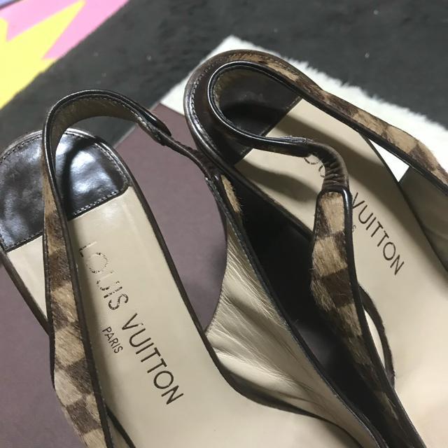 正規品 ルイヴィトンダミエハラコリボンパンプス 36.5 23.5cm 付属品付 < ブランド 正規品 ルイヴィトンダミエハラコリボンパンプス 36.5 23.5cm 付属品付 < ブランドの