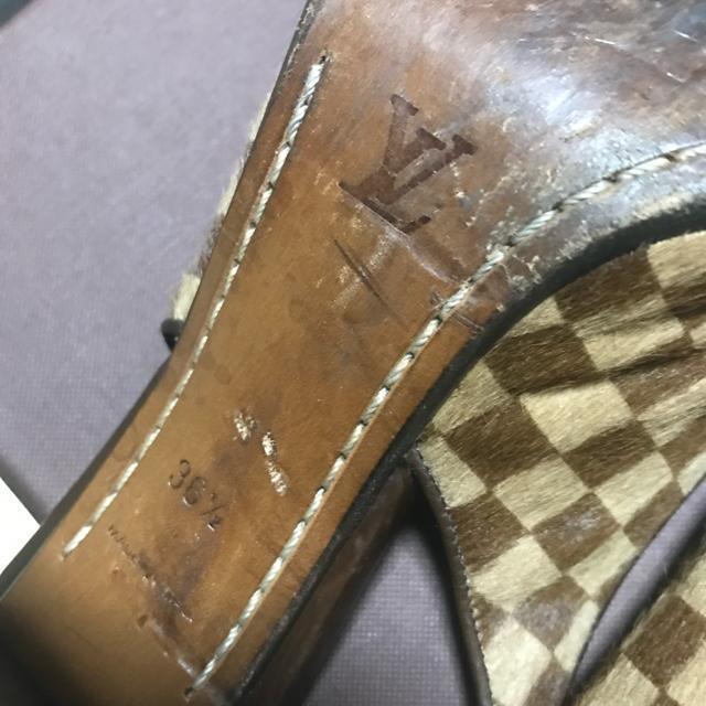 正規品 ルイヴィトンダミエハラコリボンパンプス 36.5 23.5cm 付属品付 < ブランド 正規品 ルイヴィトンダミエハラコリボンパンプス 36.5 23.5cm 付属品付 < ブランドの