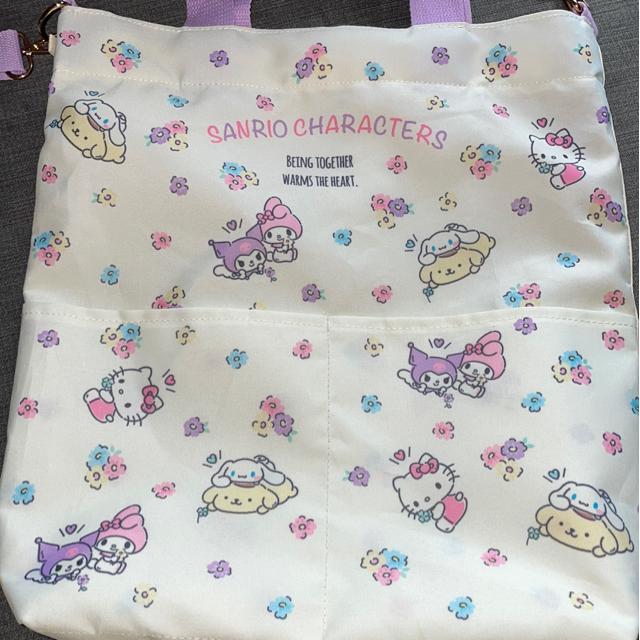 ♯サンリオオールスターズ♯ 2way ショルダー バッグ エコバッグ  シナモローキティ マイメロ キティ クロミ ポムポムプリン < アニメ/コミック/キャラクター  ♯サンリオオールスターズ♯ 2way ショルダー バッグ エコバッグ  シナモローキティ マイメロ キティ クロミ ポムポムプリン < アニメ/コミック/キャラクターの