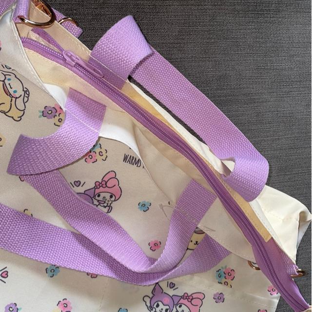 ♯サンリオオールスターズ♯ 2way ショルダー バッグ エコバッグ  シナモローキティ マイメロ キティ クロミ ポムポムプリン < アニメ/コミック/キャラクター  ♯サンリオオールスターズ♯ 2way ショルダー バッグ エコバッグ  シナモローキティ マイメロ キティ クロミ ポムポムプリン < アニメ/コミック/キャラクターの