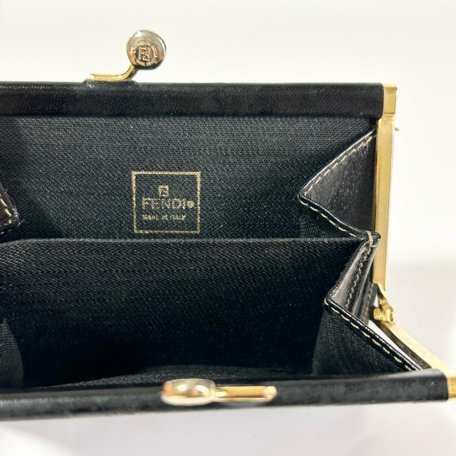 美品 FENDI フェンディ ペカン柄 レザー がま口 コインケース メンズ レディース < ブランド  美品 FENDI フェンディ ペカン柄 レザー がま口 コインケース メンズ レディース < ブランドの