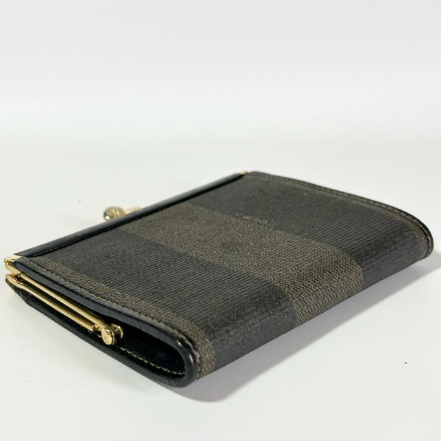 美品 FENDI フェンディ ペカン柄 レザー がま口 コインケース メンズ レディース < ブランド  美品 FENDI フェンディ ペカン柄 レザー がま口 コインケース メンズ レディース < ブランドの