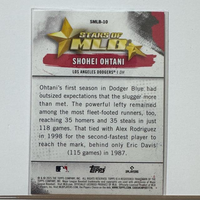 大谷翔平BStars of MLBカード < レジャー/スポーツ 大谷翔平BStars of MLBカード < レジャー/スポーツの