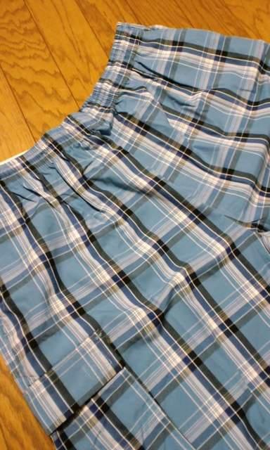 LA直輸入!SHAKAデザインチェックハーフカーゴパンツ水色4XLXXXXL AH < 男性ファッション  LA直輸入!SHAKAデザインチェックハーフカーゴパンツ水色4XLXXXXL AH < 男性ファッションの