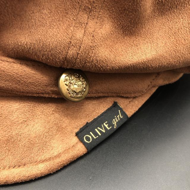 即決 OLIVE girl キャスケット スエード < 女性ファッション  即決 OLIVE girl キャスケット スエード < 女性ファッションの