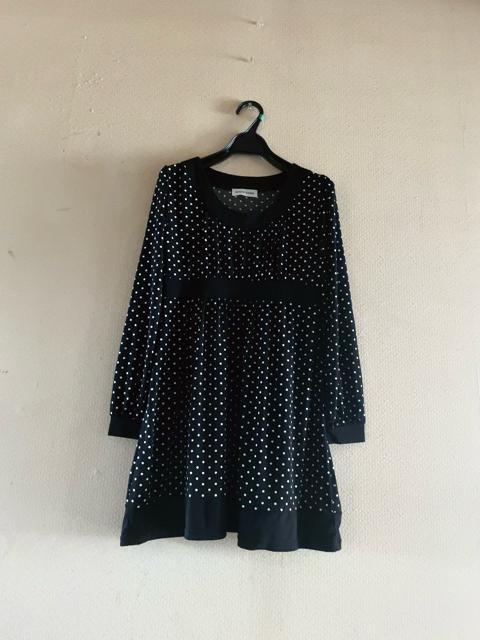 【サイズM】HEALTHY KAREN●サラサラストレッチ●ブラック&ドット●チュニックワンピース < 女性ファッション  【サイズM】HEALTHY KAREN●サラサラストレッチ●ブラック&ドット●チュニックワンピース  < 女性ファッションの