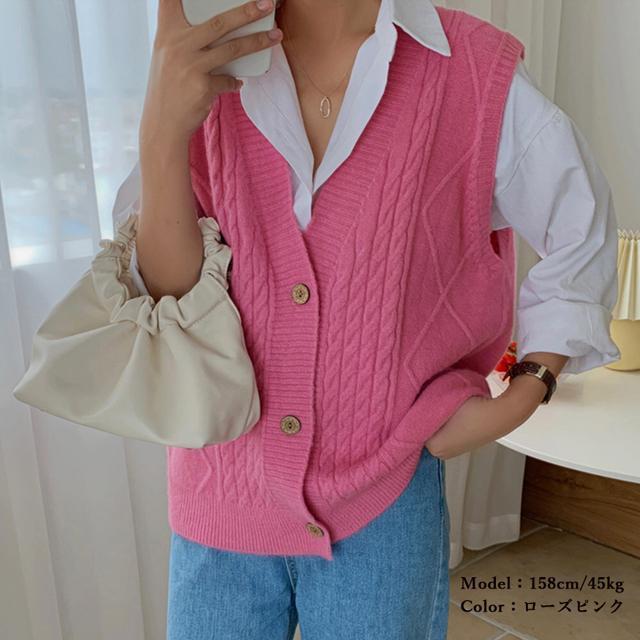 送料無料 新品 Vネック ニットベスト レディース春秋冬 < 女性ファッション  送料無料 新品 Vネック ニットベスト レディース春秋冬 < 女性ファッションの