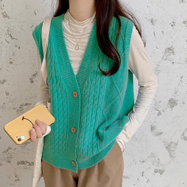 送料無料 新品 Vネック ニットベスト レディース春秋冬 < 女性ファッション  送料無料 新品 Vネック ニットベスト レディース春秋冬 < 女性ファッションの