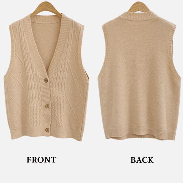 送料無料 新品 Vネック ニットベスト レディース春秋冬 < 女性ファッション  送料無料 新品 Vネック ニットベスト レディース春秋冬 < 女性ファッションの