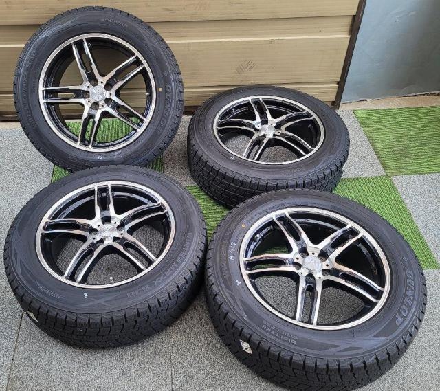 MONZA JAPAN JP STYLE Uni Five 17C` 7.5J +48 5H100 DUNLOP WINTER  /oCN