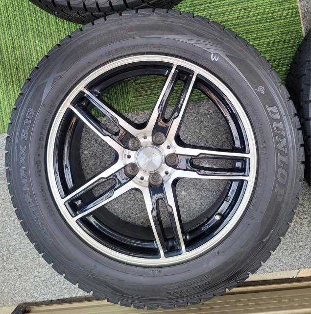 MONZA JAPAN JP STYLE Uni Five 17C` 7.5J +48 5H100 DUNLOP WINTER  /oCN