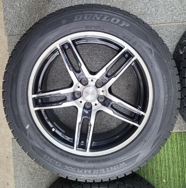 MONZA JAPAN JP STYLE Uni Five 17C` 7.5J +48 5H100 DUNLOP WINTER  /oCN
