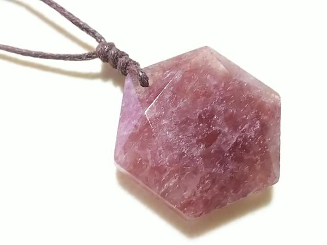 天然石★ピンクエピドート 六芒星(ダビデの星) ネックレス < 女性アクセサリー/時計 天然石★ピンクエピドート 六芒星(ダビデの星) ネックレス < 女性アクセサリー/時計の