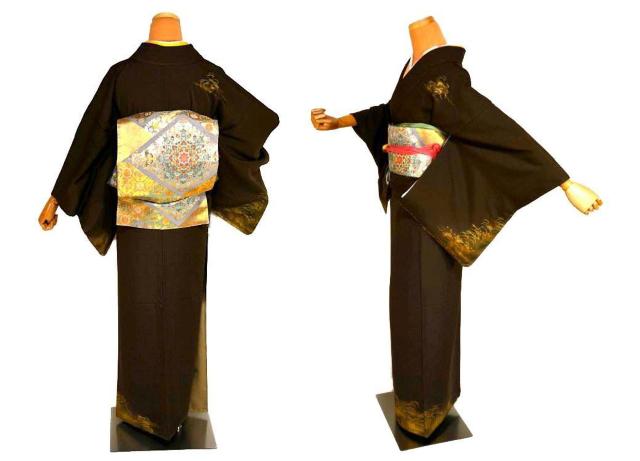 付下げ 中古 着物 送料無料 最高級 未使用品 金彩 金駒シシュウ 鶴 松 波 身丈156cm 裄丈64.5cm T3685 < 女性ファッション 付下げ 中古 着物 送料無料 最高級 未使用品 金彩 金駒シシュウ 鶴 松 波 身丈156cm 裄丈64.5cm T3685 < 女性ファッションの