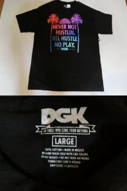 USAストリートDGK【DIRTY GHETTO KIDS】グラデーションT US L 黒 < 男性ファッション  USAストリートDGK【DIRTY GHETTO KIDS】グラデーションT US L 黒 < 男性ファッションの