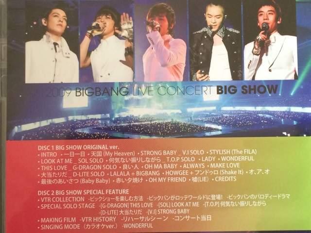 A!BIGBANG/2009LIVECONCERT1DVD2g/i  ^gObY 
