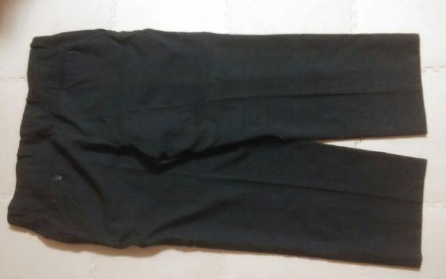 春夏 スラックス Lサイズ 黒のストライプ < 男性ファッション  春夏 スラックス Lサイズ 黒のストライプ < 男性ファッションの