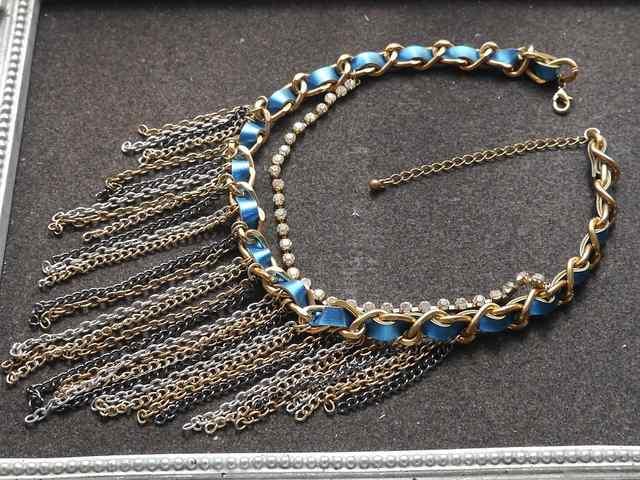 新品 アンティーク調ゴシックmixチェーンストーンネックレス  < 女性アクセサリー/時計  新品 アンティーク調ゴシックmixチェーンストーンネックレス   < 女性アクセサリー/時計の