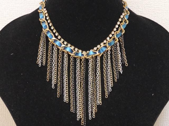 新品 アンティーク調ゴシックmixチェーンストーンネックレス  < 女性アクセサリー/時計  新品 アンティーク調ゴシックmixチェーンストーンネックレス  < 女性アクセサリー/時計の