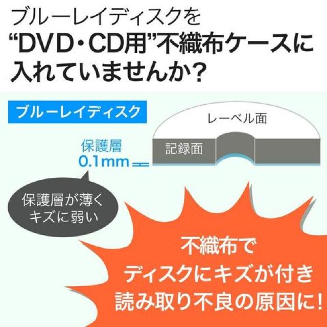 不織布ケース ブルーレイ CD DVD 対応 100枚入 < CD/DVD/ビデオ  不織布ケース ブルーレイ CD DVD 対応 100枚入 < CD/DVD/ビデオの