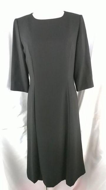 込み!418★ETAGE★ラインがキレイ!五分袖ブラックワンピース★ < 女性ファッション  込み!418★ETAGE★ラインがキレイ!五分袖ブラックワンピース★  < 女性ファッションの