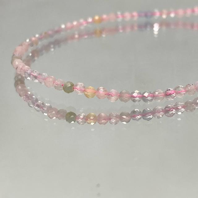 《bracelet》天然石ミックスベリル キラキラ多面カット アジャスター付き < 男性アクセサリー/時計  《bracelet》天然石ミックスベリル キラキラ多面カット アジャスター付き  < 男性アクセサリー/時計の