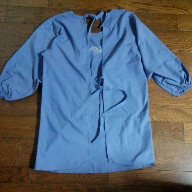 割烹着 パープル 肩幅48袖丈47着丈84 美品 < インテリア/ライフ 割烹着 パープル 肩幅48袖丈47着丈84 美品 < インテリア/ライフの