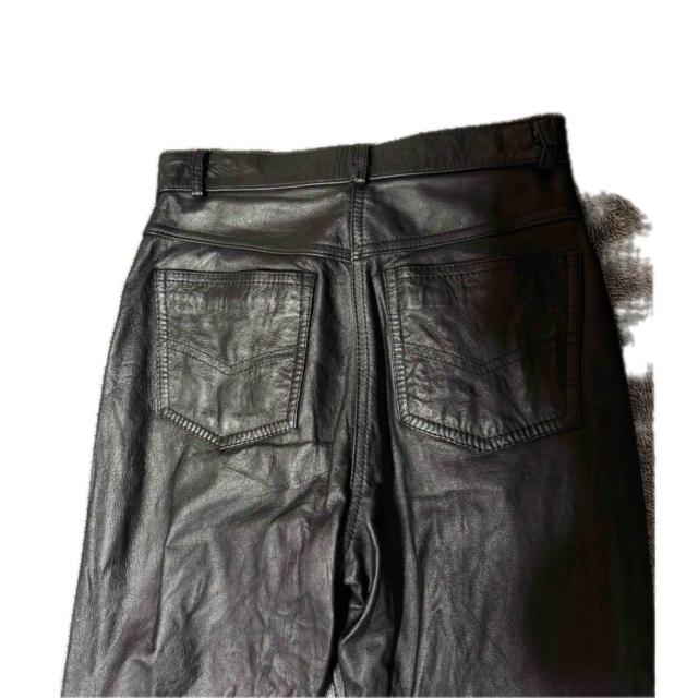 牛革のパンツ25インチレディース未使用品 !。 < 女性ファッション  牛革のパンツ25インチレディース未使用品 !。 < 女性ファッションの