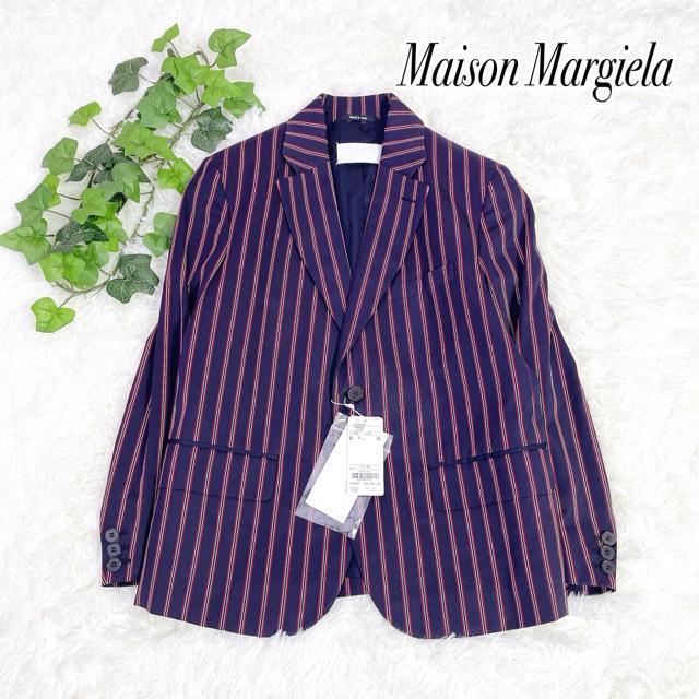 新品 メゾンマルジェラ ストライプ柄 テーラードジャケット タグ付 36 4183 < 男性ファッション 新品 メゾンマルジェラ ストライプ柄 テーラードジャケット タグ付 36 4183 < 男性ファッションの