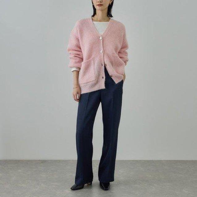 niko and…カーデ★ゆったりデザインのピンクカーディガン < ブランド niko and…カーデ★ゆったりデザインのピンクカーディガン < ブランドの