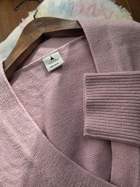 niko and…カーデ★ゆったりデザインのピンクカーディガン < ブランド niko and…カーデ★ゆったりデザインのピンクカーディガン < ブランドの